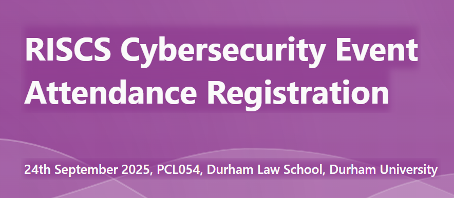 RISCS Event: Cybersecurity: A Matter of Law or Justice?